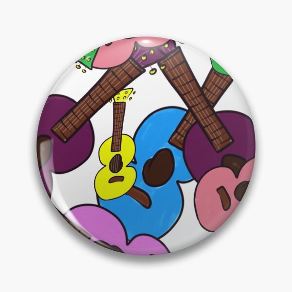 Item preview, Ukulele repeating pattern  designed and sold by ATuc.