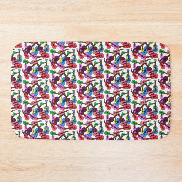 Item preview, Ukulele repeating pattern  designed and sold by ATuc.