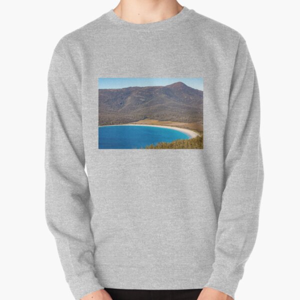 Wineglass Bay and beach Tasmania Pullover Sweatshirt