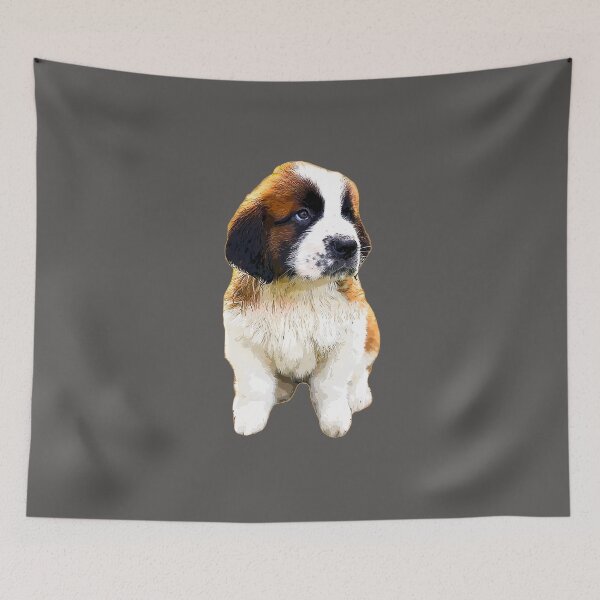 Item preview, St Bernard Cute Puppy Dog designed and sold by ElegantCat.