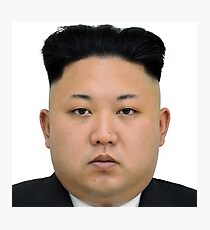 Kim Jong-un Face on something... :D Photographic Print