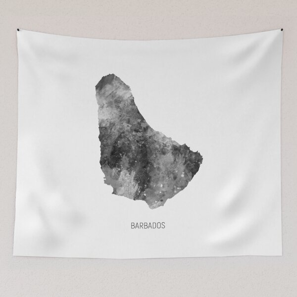 Item preview, Barbados Watercolor Map designed and sold by ArtPrints.