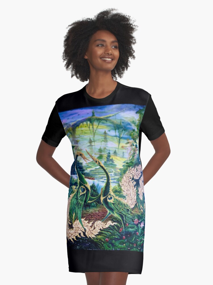 peacocks t shirt dress