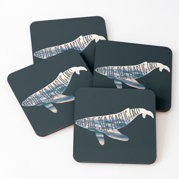 Item preview, Keep The Sea Plastic-Free | Whale Silhouette & Ocean Image designed and sold by CarlosAlberto.