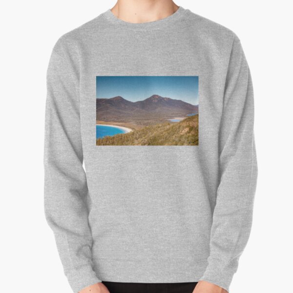 Wineglass Bay and mountains Tasmania Pullover Sweatshirt