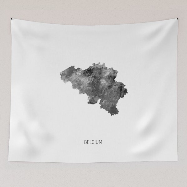 Item preview, Belgium Watercolor Map designed and sold by ArtPrints.