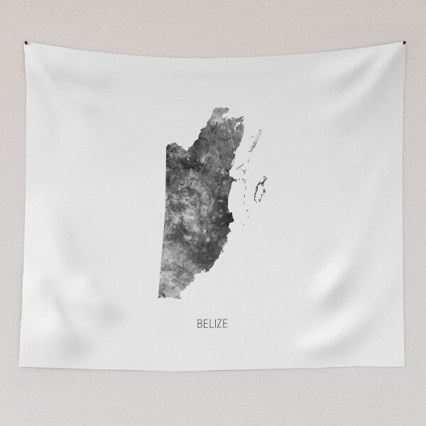 Artikelvorschau, Belize Watercolor Map entworfen und verkauft von ArtPrints.