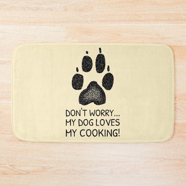 Item preview, Funny Cooking and Dog Meme Paw Print designed and sold by quoteology.