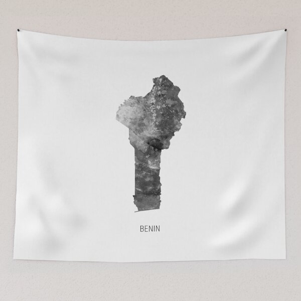 Item preview, Benin Watercolor Map designed and sold by ArtPrints.