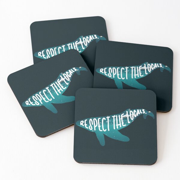 Item preview, Respect The Locals | Whale Silhouette & Ocean Image designed and sold by CarlosAlberto.