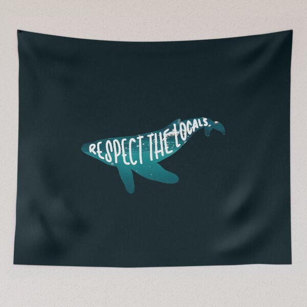 Item preview, Respect The Locals | Whale Silhouette & Ocean Image designed and sold by CarlosAlberto.