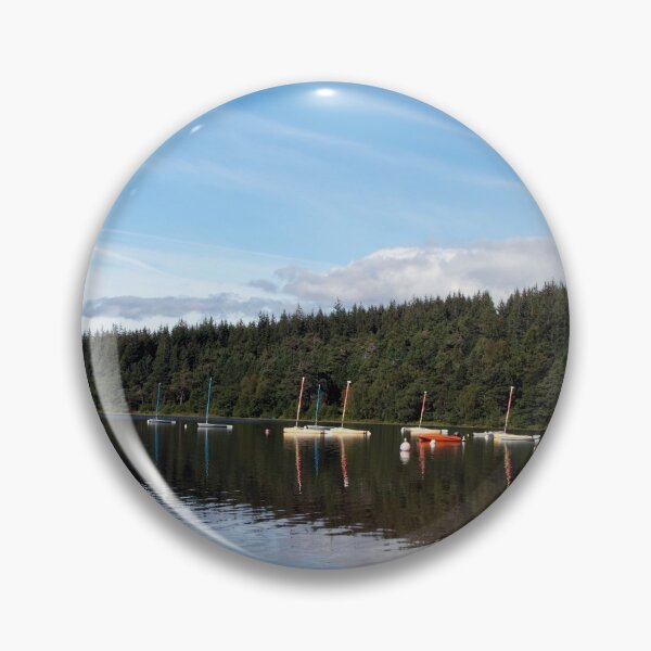 Item preview, Moored boats on peaceful loch designed and sold by Alternative Perspectives.