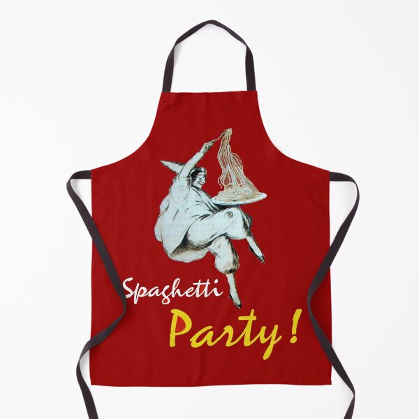 Item preview, SPAGHETTI PARTY, ITALIAN KITCHEN Pulcinella in Red designed and sold by BulganLumini.