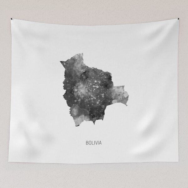 Item preview, Bolivia Watercolor Map designed and sold by ArtPrints.