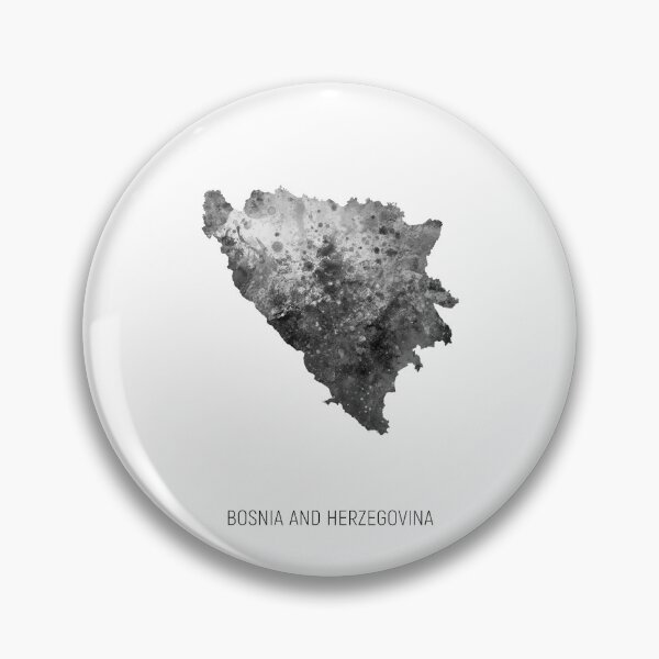 Artikelvorschau, Aquarellkarte von Bosnien und Herzegowina entworfen und verkauft von ArtPrints.