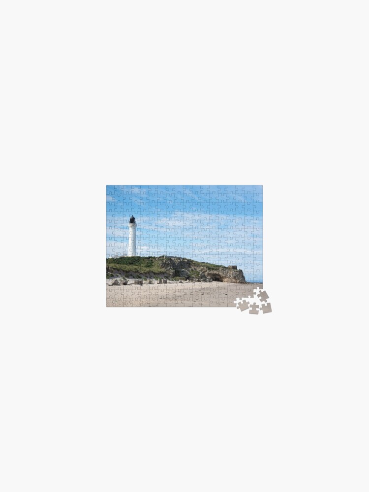 Thumbnail 1 of 2, Jigsaw Puzzle, Lighthouse on Beach designed and sold by SiobhanFraser.