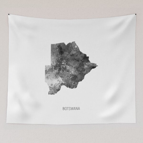 Item preview, Botswana Watercolor Map designed and sold by ArtPrints.