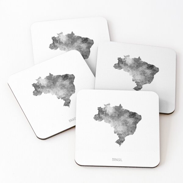 Item preview, Brasil Watercolor Map designed and sold by ArtPrints.