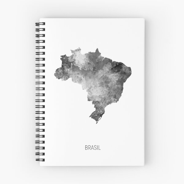 Artikelvorschau, Brasil Watercolor Map entworfen und verkauft von ArtPrints.