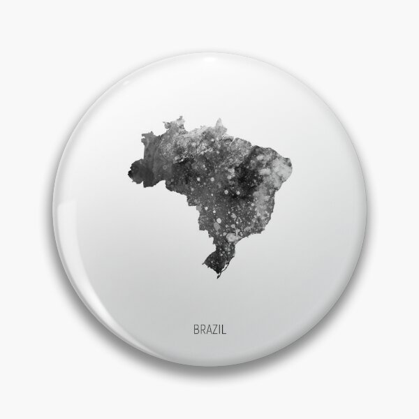 Artikelvorschau, Brazil Watercolor Map entworfen und verkauft von ArtPrints.