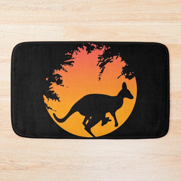 Item preview, Kangaroo sun sunset nature retro designed and sold by Imutobi.