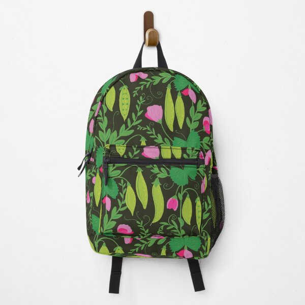 Item preview, Sweet Peas Vegetable Growing Pattern in Magenta designed and sold by rocketandindigo.