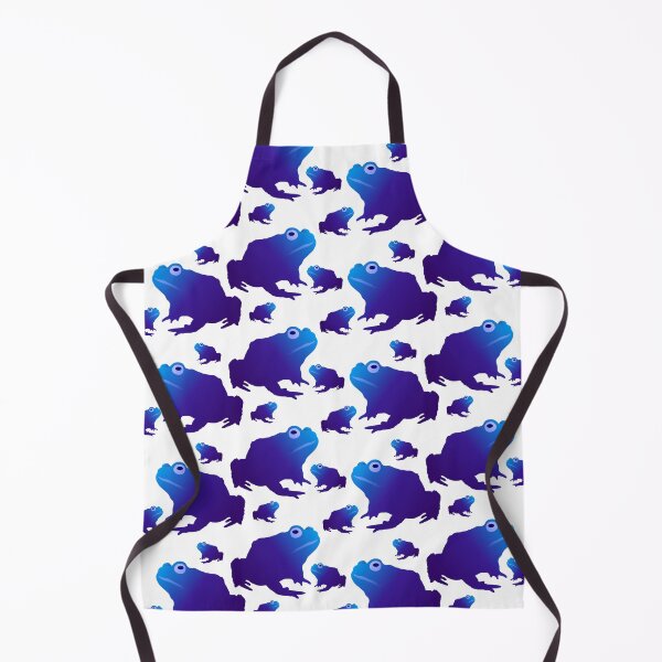 Item preview, Blue Toad Pattern (on white) designed and sold by Davey's Designs.