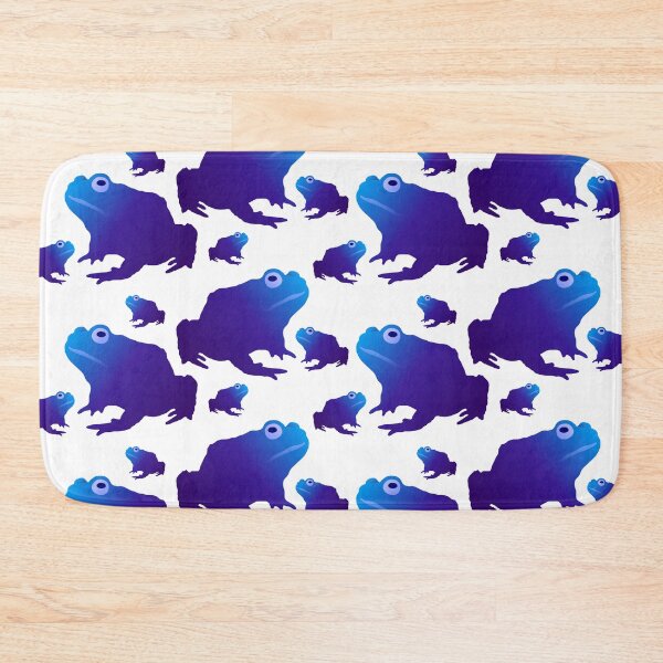 Item preview, Blue Toad Pattern (on white) designed and sold by Davey's Designs.