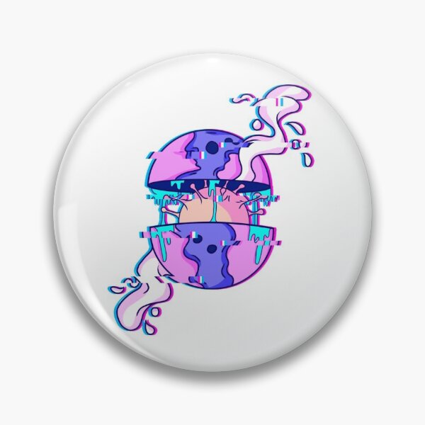 Item preview, Planet with virus art with glitch effect designed and sold by cadeglitch04.