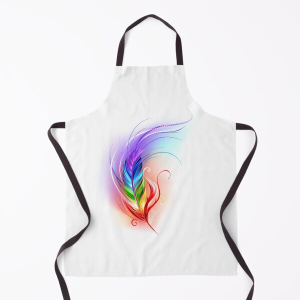 Item preview, Rainbow Feather on White Background designed and sold by Blackmoon9.