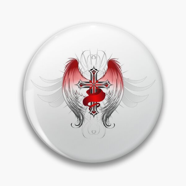 Item preview, Cross with angel wings designed and sold by Blackmoon9.