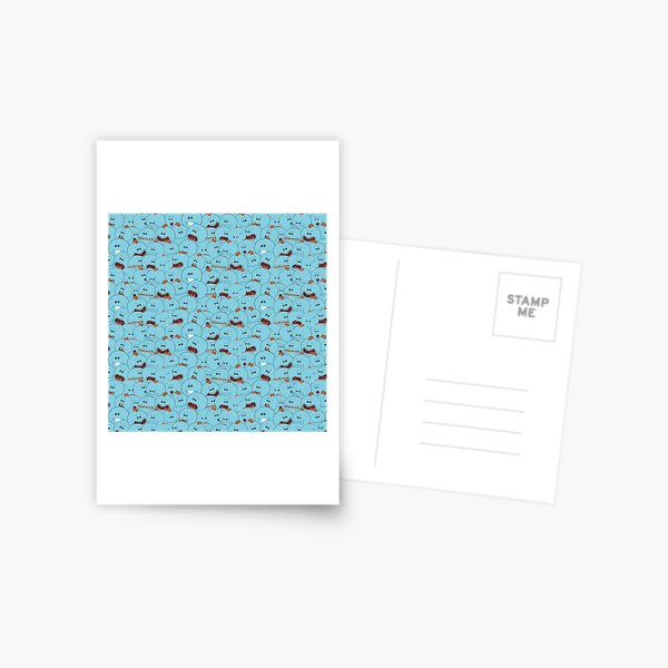 1001 Mr Meeseeks - Rick and Morty Postcard