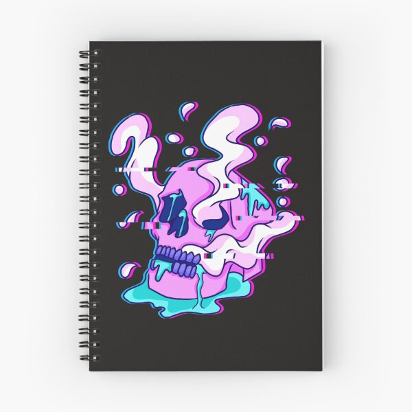 Item preview, Original skull drawing with glitch effect designed and sold by cadeglitch04.