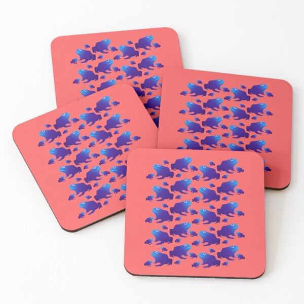 Item preview, Blue Toad Pattern (on red) designed and sold by Davey's Designs.
