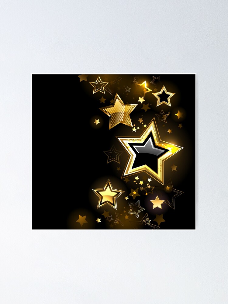 Gold star Poster