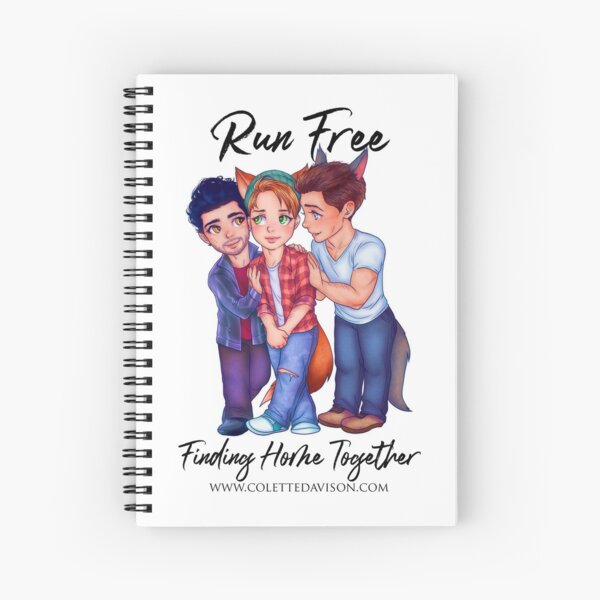 Run Free chibis Spiral Notebook