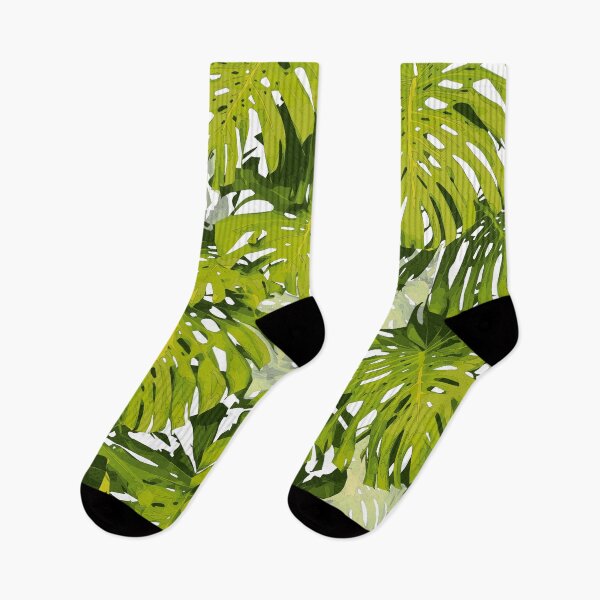 Item preview, Monstera leaf jungle pattern illustration - Philodendron plant leaves background designed and sold by ohaniki.