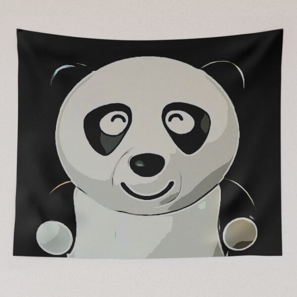 Item preview, Smiling panda designed and sold by Antiope33.