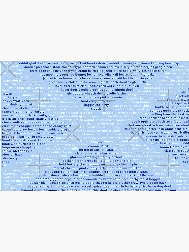 Scottish Words in a Saltire by SiobhanFraser