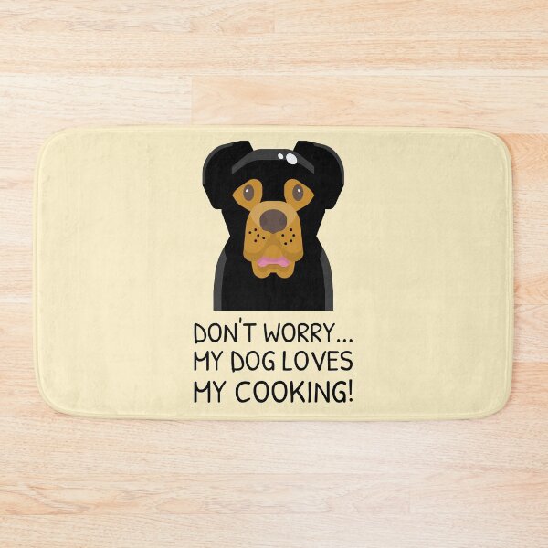 Item preview, Cooking and Dog Meme Cute Black Doggo designed and sold by quoteology.
