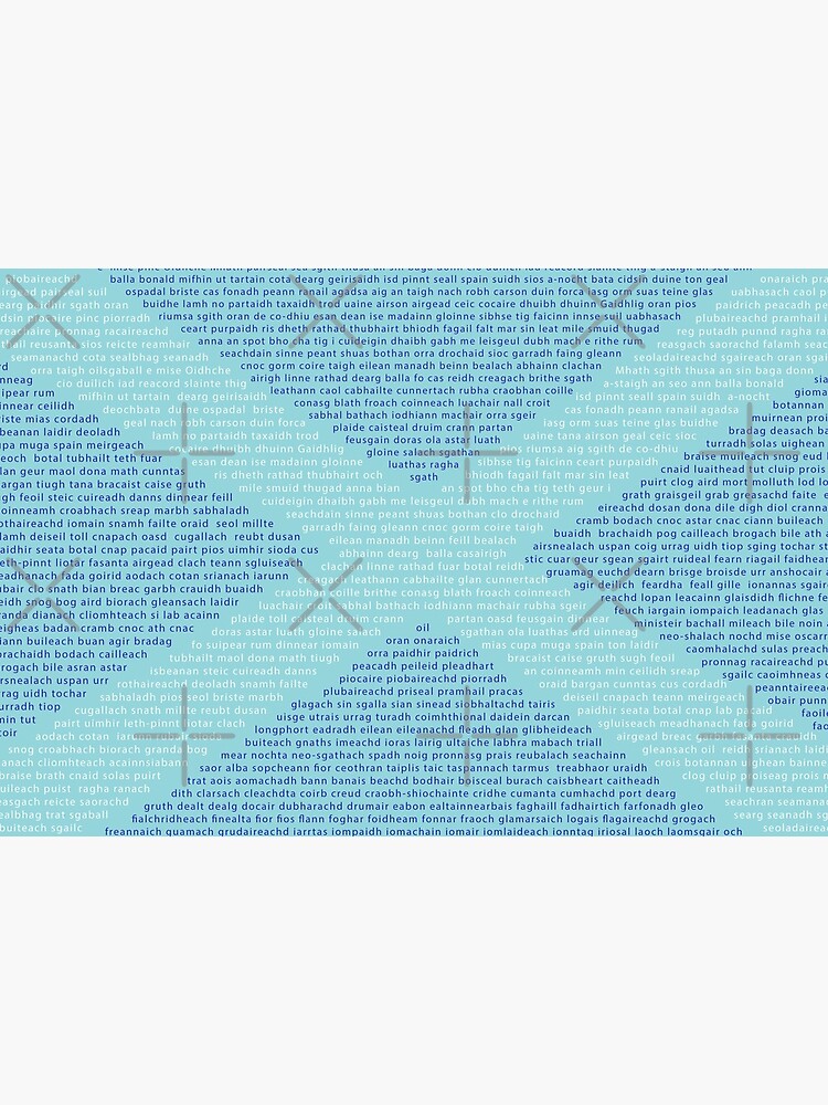Gaelic Words in a Saltire by SiobhanFraser
