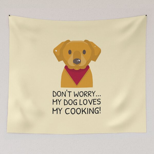 Item preview, Cooking and Dog Meme Red Bandana designed and sold by quoteology.