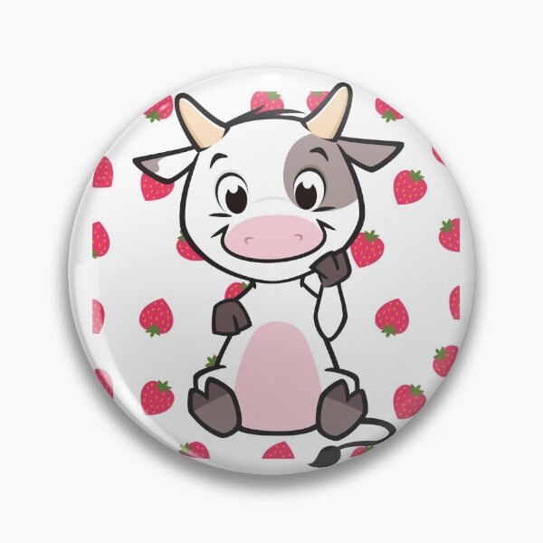 Item preview, Strawberry Cow Pink strawberry rain designed and sold by OneTimeEngineer.