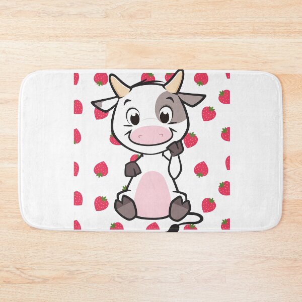 Item preview, Strawberry Cow Pink strawberry rain designed and sold by OneTimeEngineer.