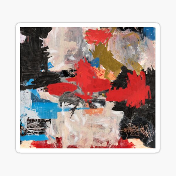 Abstract Expressionism Painting Sticker