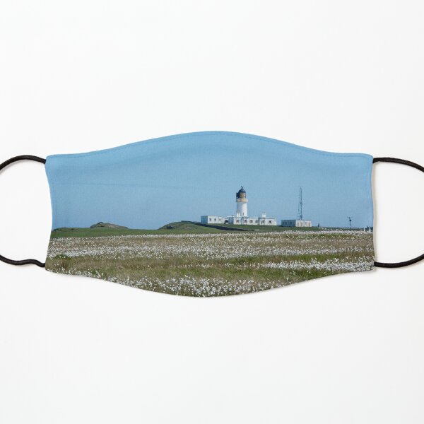 Lighthouse behind Bog Cotton Kids Mask
