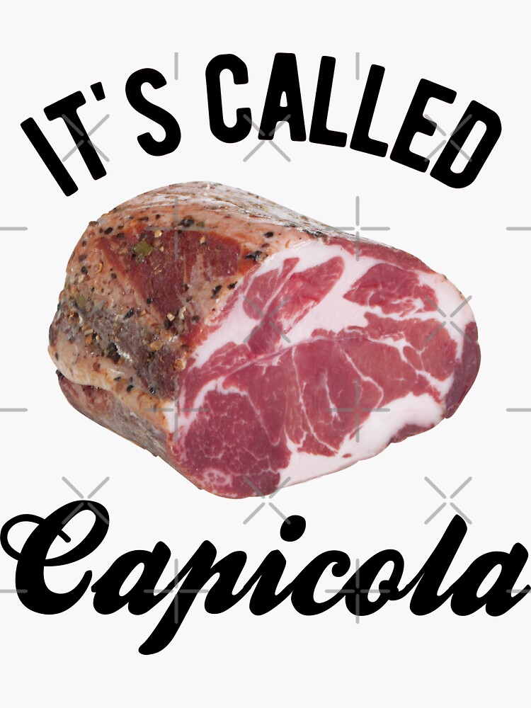 Pegatina « La coppa o capicola es un fiambre de cerdo tradicional
