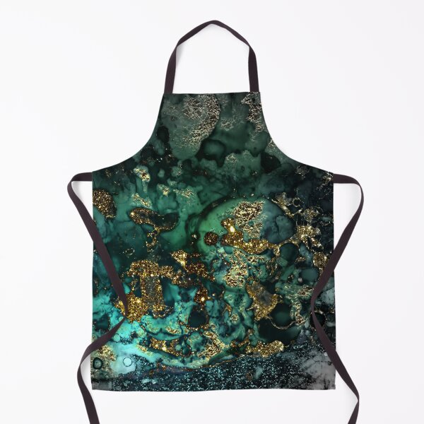 Item preview, Malachite Green Faux Marble and Gold Glitter designed and sold by MysticMarble.