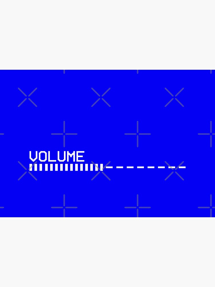 Volume Vhs Blue Screen Sticker By Drakouv Redbubble 8147