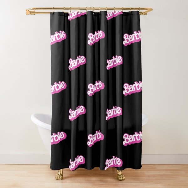 barbie dream house shower curtain